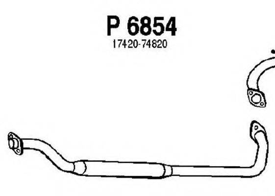 FENNO P6854 Середній глушник вихлопних газів