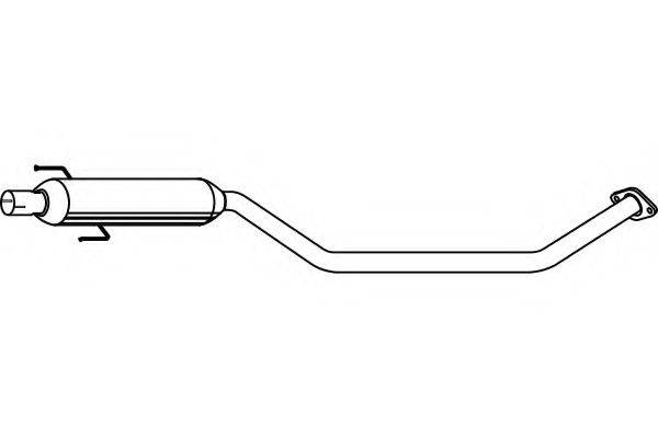 FENNO P6968 Середній глушник вихлопних газів