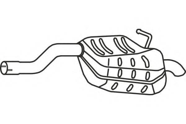 FENNO P7156 Глушник вихлопних газів кінцевий