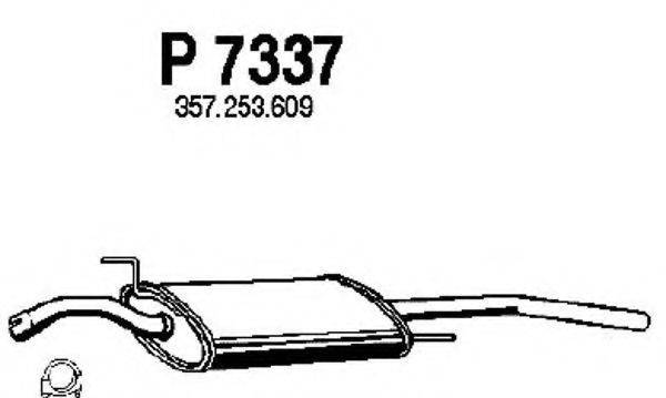 FENNO P7337 Глушник вихлопних газів кінцевий