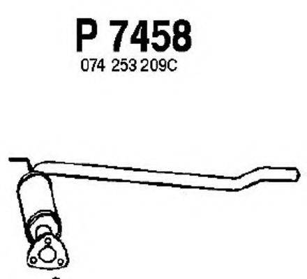 FENNO P7458 Середній глушник вихлопних газів