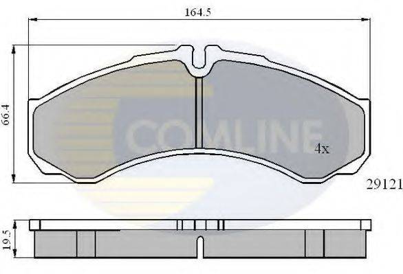 COMLINE CBP0931 Комплект гальмівних колодок, дискове гальмо