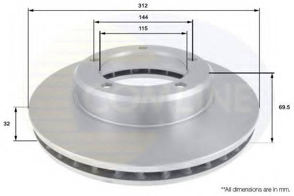 COMLINE ADC0182V гальмівний диск