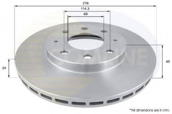 COMLINE ADC0326V гальмівний диск