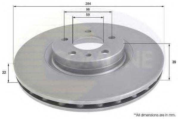 COMLINE ADC1812V гальмівний диск