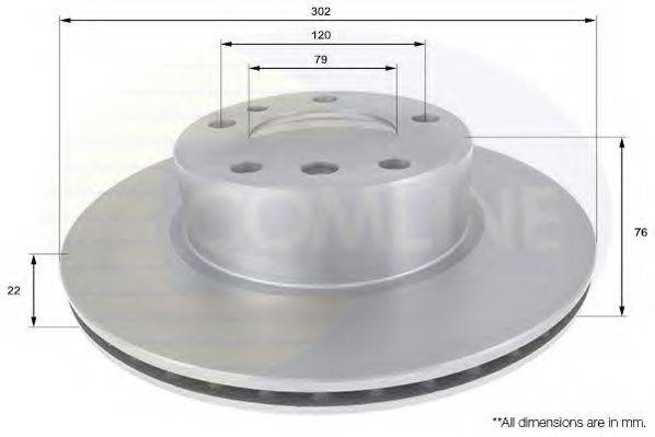 COMLINE ADC1710V гальмівний диск