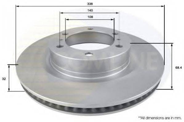 COMLINE ADC2505V гальмівний диск