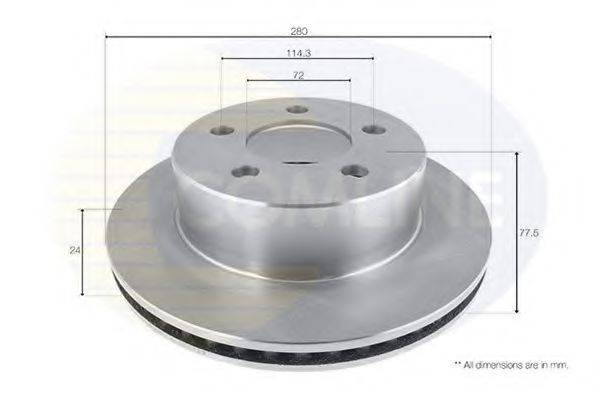 COMLINE ADC2327V гальмівний диск