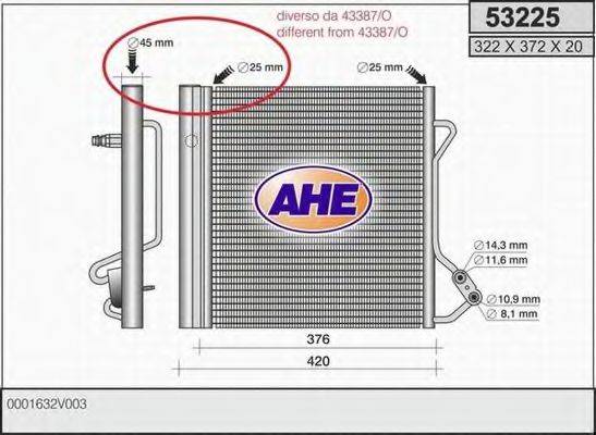 AHE 53225 Конденсатор, кондиціонер