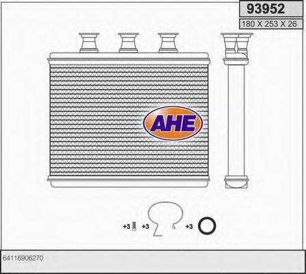 AHE 93952 Теплообмінник, опалення салону