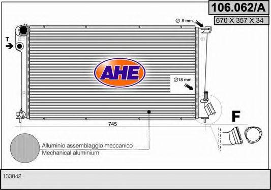 AHE 106062A Радіатор, охолодження двигуна