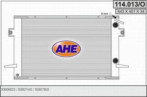 AHE 114013O Радіатор, охолодження двигуна