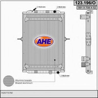 AHE 123196O Радіатор, охолодження двигуна