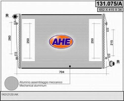 AHE 131075A Радіатор, охолодження двигуна