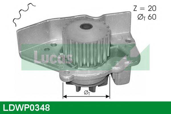 LUCAS ENGINE DRIVE LDWP0348 Водяний насос