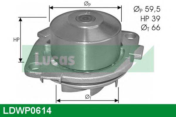 LUCAS ENGINE DRIVE LDWP0614 Водяний насос