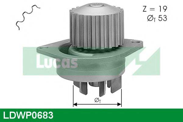 LUCAS ENGINE DRIVE LDWP0683 Водяний насос