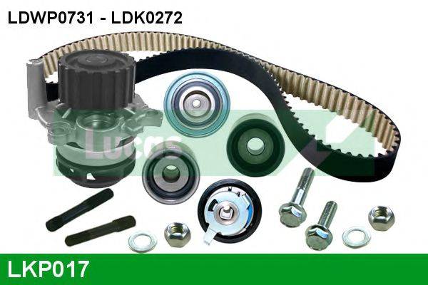 LUCAS ENGINE DRIVE LKP017 Водяний насос + комплект зубчастого ременя