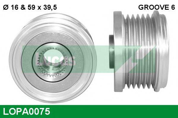 LUCAS ENGINE DRIVE LOPA0075 Механізм вільного ходу генератора