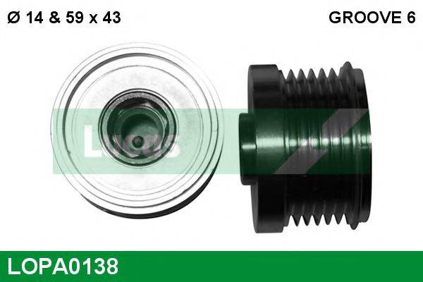 LUCAS ENGINE DRIVE LOPA0138 Механізм вільного ходу генератора