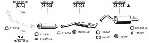 ASMET AU061580 Система випуску ОГ