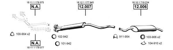 ASMET BM121350 Система випуску ОГ