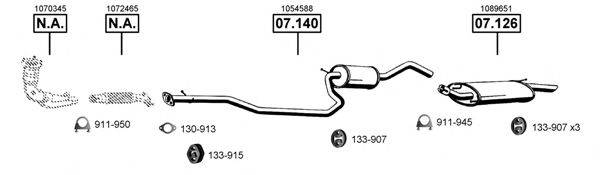 ASMET FO071095 Система випуску ОГ