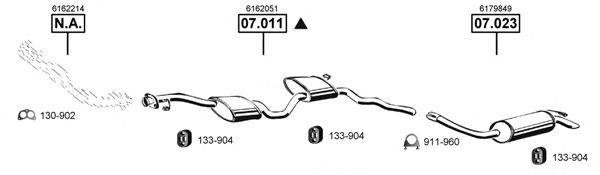 ASMET FO074870 Система випуску ОГ