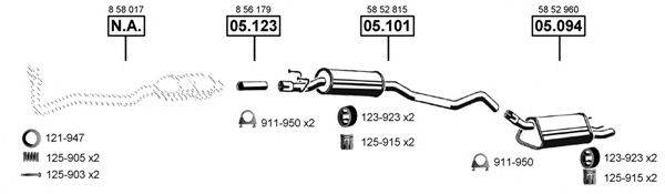 ASMET OP052305 Система випуску ОГ