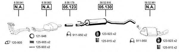 ASMET OP052340 Система випуску ОГ