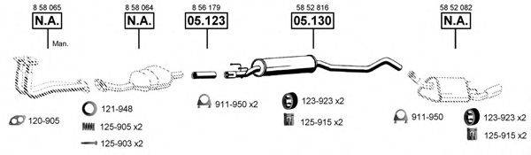 ASMET OP052345 Система випуску ОГ