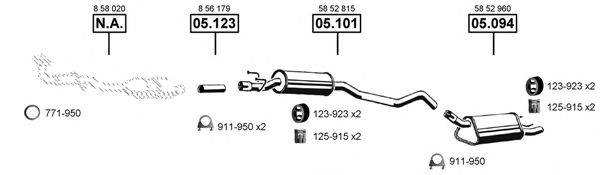 ASMET OP052380 Система випуску ОГ