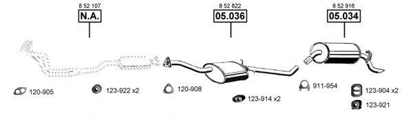 ASMET OP054110 Система випуску ОГ