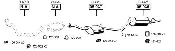 ASMET OP054205 Система випуску ОГ