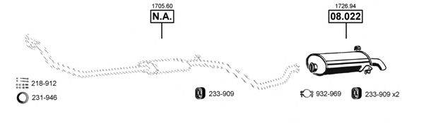 ASMET PE082080 Система випуску ОГ