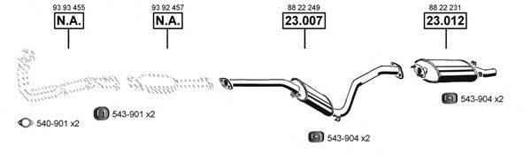 ASMET SA231205 Система випуску ОГ