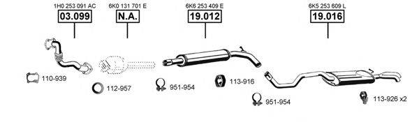 ASMET SE190880 Система випуску ОГ