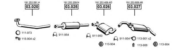 ASMET VA031545 Система випуску ОГ