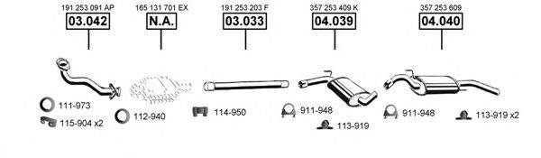 ASMET VA033880 Система випуску ОГ