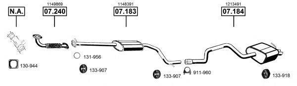 ASMET FO073734 Система випуску ОГ