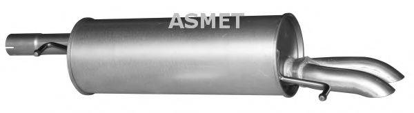 ASMET 04076 Глушник вихлопних газів кінцевий