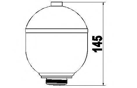 SERCORE 155409 Гідроакумулятор, підвіска/амортизація