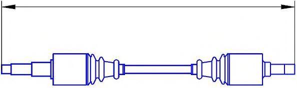 SERCORE 12568 Приводний вал