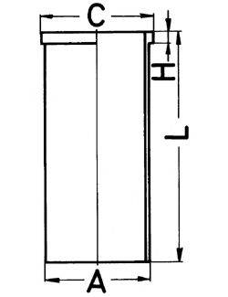 KOLBENSCHMIDT 88031110 Гільза циліндра