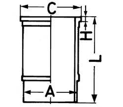 KOLBENSCHMIDT 88510110 Гільза циліндра