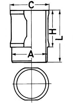 KOLBENSCHMIDT 88592110 Гільза циліндра