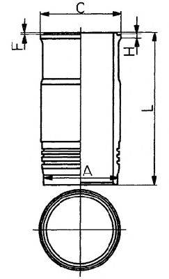 KOLBENSCHMIDT 89464110 Гільза циліндра