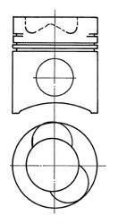 KOLBENSCHMIDT 91681700 Поршень