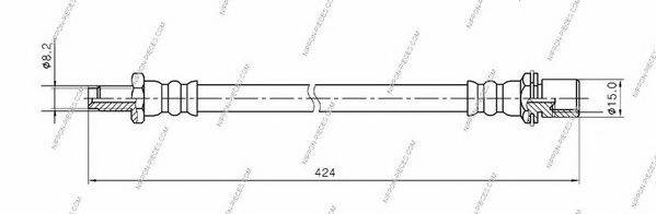 NPS T370A51 Гальмівний шланг