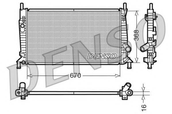 NPS DRM10075 Радіатор, охолодження двигуна